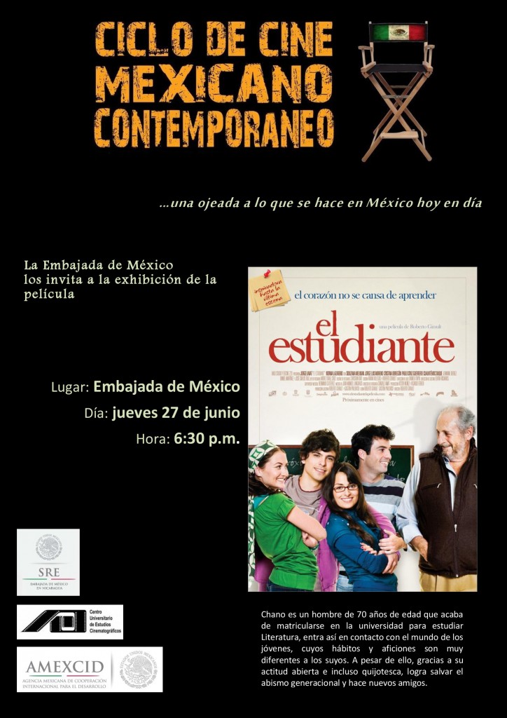 Invitación Cine Contemporáneo Mexicano